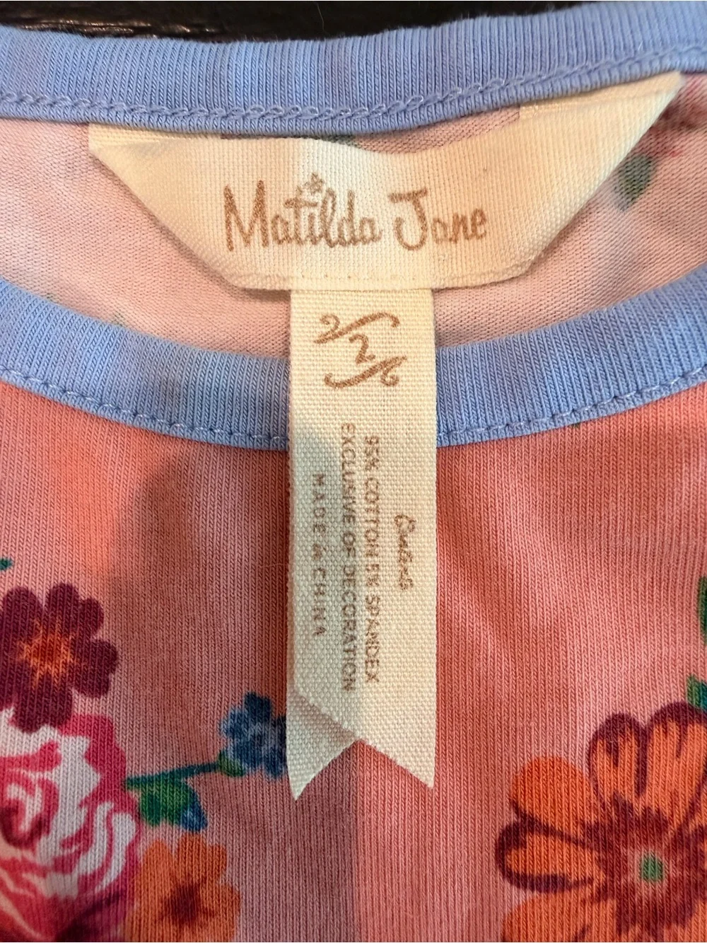 EUC Matilda Jane Peach Floral Long-Sleeve Twirl Dress 2T - Picture 4 of 5